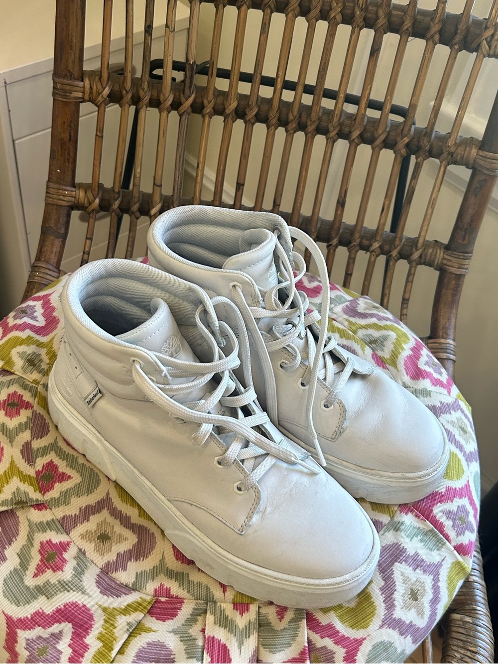 Timberland White High-Top Sneakers